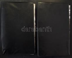 2 db üres 60-60 férőhelyes képeslap berakó, 31,5 x 19,5 cm méretben