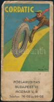 ca 1930 Cordiatic abroncs reklám nyomtatvány Pólya Tibor grafikájával. Foltos. 12x22 cm