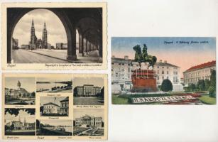 Szeged - 5 db RÉGI város képeslap