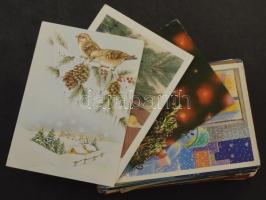 100 db MODERN motívum képeslap: karácsonyi üdvözlőlapok / 100 MODERN motive postcards: Christmas greeting cards