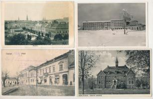 7 db RÉGI magyarországi város képeslap vegyes minőségben / 7 pre-1945 Hungarian town postcards in mixed quality
