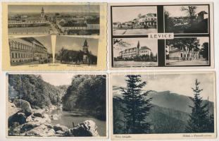 12 db RÉGI város képeslap vegyes minőségben az elcsatolt területekről / 12 pre-1945 Hungarian town postcards in mixed quality