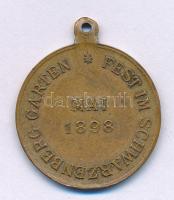Ausztria 1898. "A schwarzenberg-kerti ünnepség emlékére" "PALAIS UND GARTEN DES F. SCHWARZENBERG WIEN / MAI 1898 - FEST IM SCHWARZENBERG GARTEN" bronz emlékérem füllel. (23mm) T:XF ph. Austria 1898. "To Commemorate the Festival in the Schwarzenberg Garden" "PALAIS UND GARTEN DES F. SCHWARZENBERG WIEN / MAI 1898 - FEST IM SCHWARZENBERG GARTEN" bronze commemorative medallion with ear. (23mm) C:XF edge error