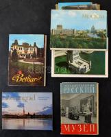 15 db MODERN külföldi város és művészet képeslapfüzet / 15 MODERN foreign town-view and art postcard booklets