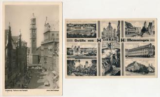 16 db RÉGI megíratlan külföldi város képeslap, közte néhány motívum / 16 pre-1945 unused foreign tow...