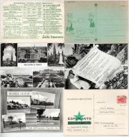 9 db RÉGI és MODERN eszperantó tétel vegyesen / 9 pre-1945 and moder Esperanto postcards