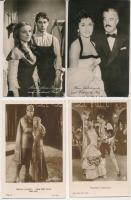 12 db RÉGI és MODERN motívum képeslap: külföldi színészek és színésznők vegyesen / 12 pre-1945 and MODERN motive postcards: foreign actors and actresses mixed