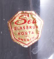 Sea Glasbruk Kosta (Inge Samuelsson, Sven Ernstsson, Tore Andersson) Martini pohár szett, 6 darab,je...