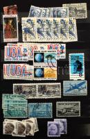 USA bélyegek másodpéldányokkal 10 lapos közepes berakóban