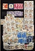 USA bélyegek másodpéldányokkal 10 lapos közepes berakóban