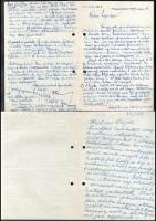 cca 1976-1977 Ajtay-Gecse Viktor Petőfi-kutató és családja levelezése