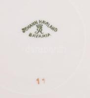 Johann Haviland egyszemélyes reggeliző szett, csésze alátéttel és desszertes tányér. Jelzés nélkül, ...