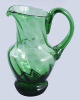 Parádi csavartbordás kiöntő, cca 1900, hibátlan, m: 14,5 cm