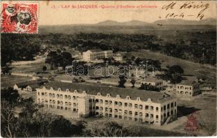 1914 Vung Tau, Cap Saint-Jacques; Quartier d'Artillerie et Infirmerie / military barracks, artillery. TCV card (EK)