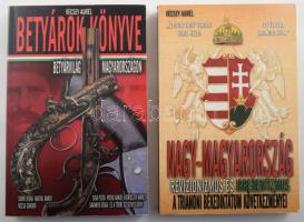 Vécsey Aurél 2 műve: Nagy-Magyarország. A revizionizmus és irredentizmus története.; Betyárok könyve. Betyárvilág Magyarországon. Bp.,2014, Vagabund. Kiadói papírkötés.