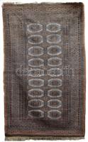 Pakisztáni kézzel csomózott gyapjúszőnyeg, címkével, kopással, 160x100 cm