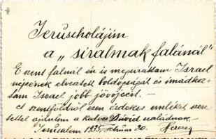 1935 Jerusalem, Wailing Wall, montage. Judaica. photo