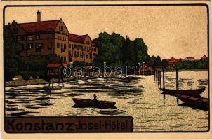 Konstanz, Insel Hotel. Verlag Percy Hein / island hotel (EK)