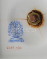 Herendi Viktória mintás talpas váza. Jelzett, alul a szerelékezéséből kiindulva pár repdésvonallal, ...