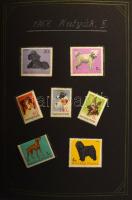 Kis érintetlen hagyaték tétel, benne magyar gyűjtemény az 1924-1948 + 1968-1972 időszakokból, házi készítésű kézzel rajzolt albumban, gyűrűs mappában tokkal. Hozzá 2 db szivar dobozban bontatlan kereskedői tasakok, a dobozban blokkok, egy része összetapadt + emléklapok és FDC-k, dobozban