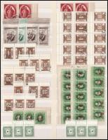 62 db bélyeg dupla fogazással és festékcsíkkal A/4 berakólapon