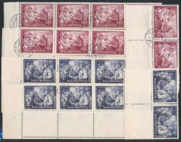 1952 10-10 db Rákosi 60f és 2Ft alsó üres mezővel (24.000)