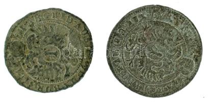 Német Államok / Szilézia 1699CB-1701CB 1kr Ag "I. Lipót" (2xklf) (0,73g, 0,70g) T:XF-VF German States / Silesia 1699CB-1701CB 1 Kreuzer Ag "Leopold I" (2xdiff) (0,73g, 0,70g) C:XF-VF Krause KM#606