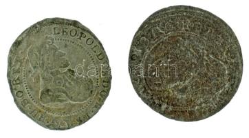 Német Államok / Szilézia 1699CB-1701CB 1kr Ag "I. Lipót" (2xklf) (0,73g, 0,70g) T:XF-VF Ge...