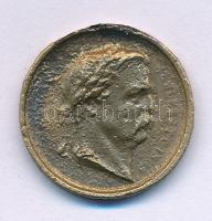 1860 k. "[Deák Ferenc született 1803] / Ha Isten velünk, ki ellenünk" Cu emlékzseton (19mm...