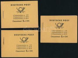 1960 3 db bélyegfüzet