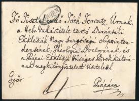 1836 Portós levél "COMORN"' - Pápa