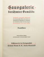 Jarno Jessen (szerk.): Hausgalerie berühmter Gemälde. Erster Band. Renaissance. Belin-Grunewald, é.n., Hermann Klemm A.-G. Színes képtáblákkal illusztrálva. Német nyelven. Kiadói egészvászon-kötés.