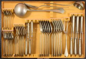 Berndorf alpakka evőeszköz készlet. Jelzett, dobozában, hiánnyal