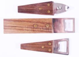 4 darab Hagenauer stílusú osztrák sörnyitó, konzervbontó, h: 16,5 cm