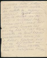 1917 Hajós Alfréd (1878-1955) építész, az első magyar olimpiai bajnok (úszó) autográf levele feleség...