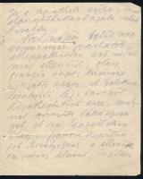 1917 Hajós Alfréd (1878-1955) építész, az első magyar olimpiai bajnok (úszó) autográf levele feleség...