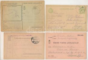 8 db RÉGI főleg első világháborús tábori postai levelezőlap, közte 1 második világháborús és 1 reklá...