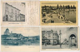 21 db RÉGI magyar város képeslap, vegyes minőségben / 21 pre-1945 Hungarian town-view postcards, in mixed quality