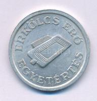 1974. "Az FTC (Ferencváros, Fradi) fennállásának 75. évfordulója alkalmából / Erkölcs - Erő - Egyetértés" kétoldalas Al zseton T:AU