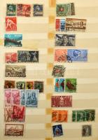 Svájc kis összeállítás másodpéldányokkal 7 lapos A4 berakóban, főleg pecsételt anyag