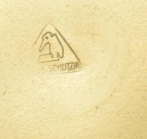 cca 1930 Nagyméretű réz fedeles edény, kis sérüléssel, 38x32 cm