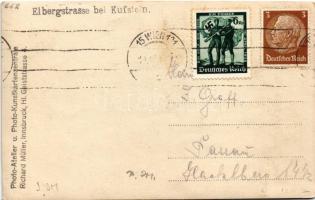 Kufstein (Tirol), Eibergstrasse. Richard Müller / bridge, autobus. photo (EK)