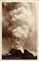 1936 Napoli, Naples; Vesuvio, conetto eruttivo / Mount Vesuvius volcano eruption. photo (EB)