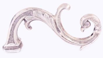 5 darab ezüstözött gyertyatartó kar: h: 12 cm