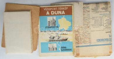 Kis térkép tétel: Vízisport-térkép - A Duna, Magyarország közigazgatási térképe, A Mecsek hegység turistatérképe, stb.