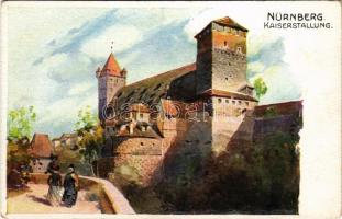 Nürnberg, Nuremberg; Kaiserstallung. S. Soldan / castle, imperial stables