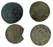 Ausztria 1699. 1kr Ag "I. Lipót" + DN (1668-1670.) 1kr "I. Lipót" + Német Államok / Szilézia 1696-1697. 3pf Ag (2xklf) T:F-VG, patina egyiken nagy kitörés Austria 1699. 1 Kreuzer Ag "Leopold I" + ND (1668-1670.) 1 Kreuzer "Leopold I" + German States / Silesia 1696-1697. 3 Pfennige Ag (2xdiff) C:F-VG, patina, big crack on one