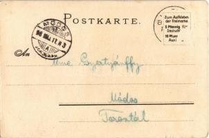 1898 Helgoland, Die Nonne. Ritter &amp; Kloeden / rocks. litho (Rb)