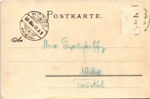 1898 Helgoland, Nordspitze. Ritter &amp; Kloeden / rocks. litho (Rb)