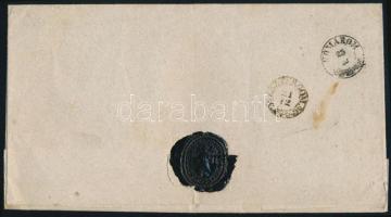 ~1850 Hivatalos levél "LÉVA" - "ESZTERGOM" - "KOMÁROM"